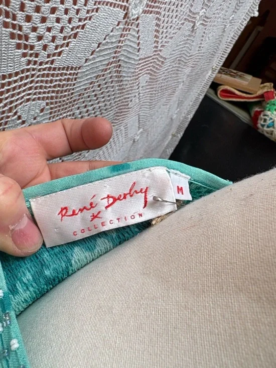 René Derhy Collection Dress | Beaded Neck | Size M - Picture 11 of 13